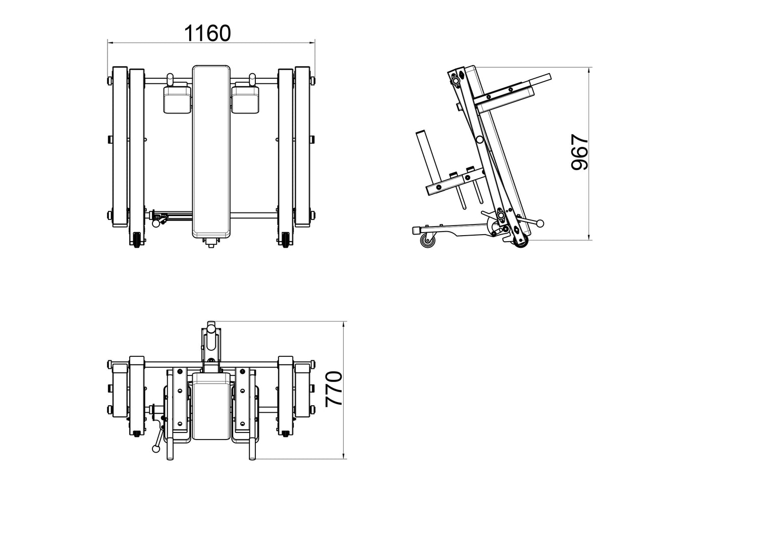 Maße Squat Attachment